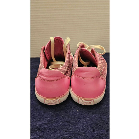 Coach pink sneakers, size 7 - Picture 3 of 5
